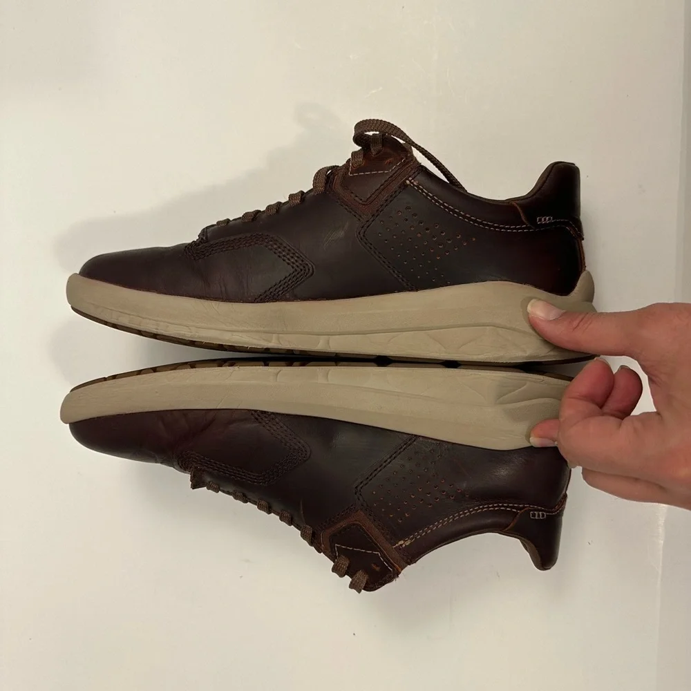 Timberland Men's Bradstreet Ultra Oxford Brown Leather Shoes A2D52 Size 9.5
